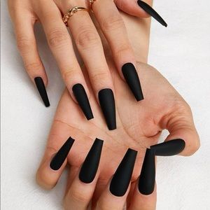 Long Coffin Fake Nail